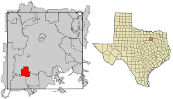 Location of Duncanville in Dallas County, Texas