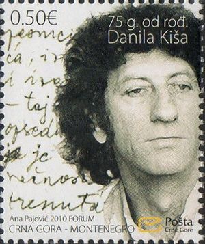 Danilo Kiš 2010 Montenegro stamp
