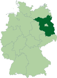 Location of Brandenburg in Germany