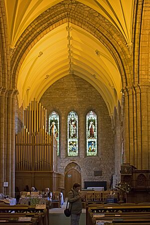 Dornoch Cathedral north wing and organ