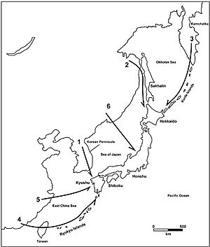 Early Jōmon migrations