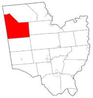 Map highlighting Edinburg's location within Saratoga County.