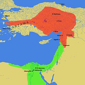 Egypt and the Hittite Empire around the time of the Battle of Kadesh (1274 BC)