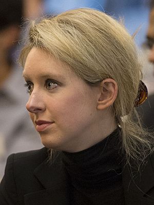 Elizabeth Holmes at a Nuclear nonproliferation discussion in 2013 - 130417-D-NI589-107 (cropped 2)