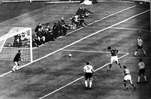 England vs germany hurst heads to goal