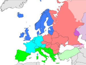 Europe subregion map UN geoscheme