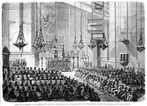 Exequias fúnebres a la memoria de Gravina, verificadas en la iglesia de San Francisco el Grande en Madrid, el 23 de octubre de 1870, de SEM
