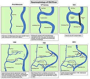 Geomorphology of Old River
