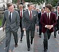 George H. W. Bush, Ronald Reagan and Doug Flutie (cropped)