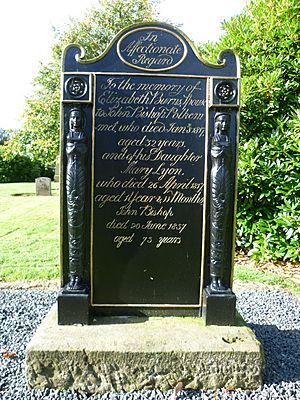 Grave of Elizabeth Burns, Whitburn Kirkyard