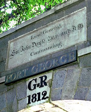 Guernsey 2011 036, Fort George sign