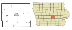 Location of Colfax, Iowa