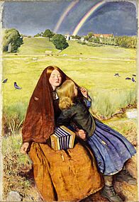 John Everett Millais - The Blind Girl, 1854-56