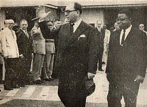 Kasa-Vubu and Governor-General Cornelis