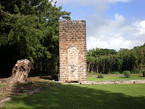 Kauai-old-sugar-mill-Koloa-chimney