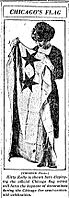 Kitty Kelly holding Flag of Chicago 201921