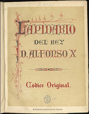 Lapidario del Rey D. Alfonso X - códice original 1881