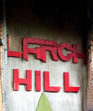 Larch Hill sign