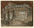 Les Troyens à Carthage 1863 - throne room of Didon - design by Chaperon - Gallica