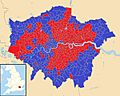 London Mayoral Election, 2016 by electoral wards