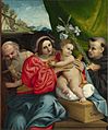 Lorenzo Lotto - The Virgin and Child with Saints Jerome and Nicholas of Tolentino - Google Art Project