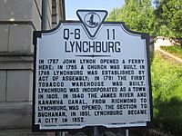 Lynchburg, VA, historical marker IMG 4105