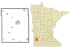 Location of Lynd, Minnesota