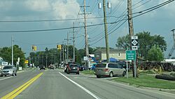 M-154 signage toward Harsens Island