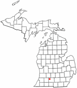 Location of Emmett Charter Township in Michigan