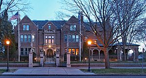 MN Governor's Residence at blue hour