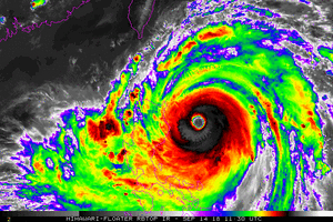 Mangkhut Landfall over Luzon 2018-09-14