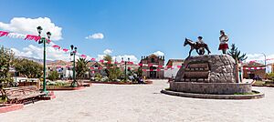 View of the Main Square of Maras.