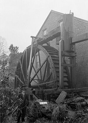Mill with Water Wheel, Aderholdt's Mill Road, Anniston vicinity (Calhoun County, Alabama)