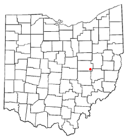 Location of Plainfield, Ohio