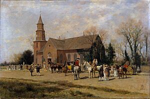 Old Bruton Church, Williamsburg, Virginia, in the Time of Lord Dunmore MET DT207462