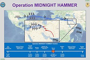 Operation Midnight Hammer infographic