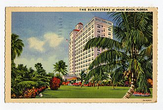 Postcard of the Blackstone of Miami Beach Florida.jpg