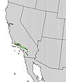 Pseudotsuga macrocarpa range map
