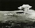 Pyrocumulonimbus cloud over Hiroshima, near local noon. Aug 6 1945
