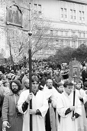 RIAN archive 749019 Opening of monument to victims of political repressions
