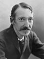 Robert Louis Stevenson by Henry Walter Barnett bw