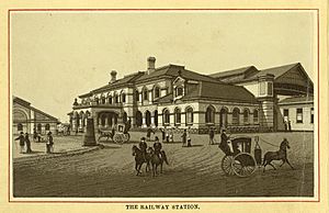 Roma Street Railway Station, Brisbane, circa 1883.jpg