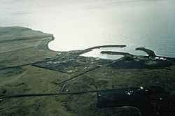 Aerial view of St. George harbor