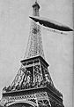 Santos-Dumont flight around the Eiffel Tower