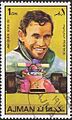 Stamp of Ajman - 1971 - Colnect 324577 - Jacques Bernard „Jacky“ Ickx 1945 Belgium
