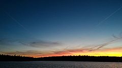 Sunset over Lewis Lake, Hammonds Plains, NS Canada