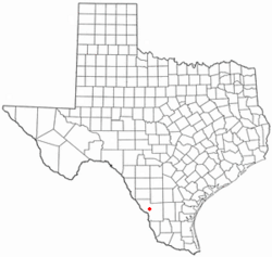 Location of Botines, Texas