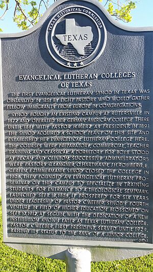 Texas Lutheran University historical marker