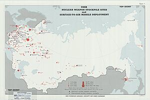 USSR Nuclear Weapon Stockpile Sites and Military Districts and Surface-to-Air Missile Deployment - DPLA - 0a728ae045255f600fc1d536897776ab