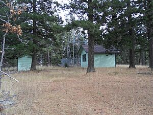 Wofford Tower and two Support Houses